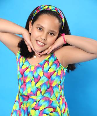 Feather Print Handkerchief Dress 5