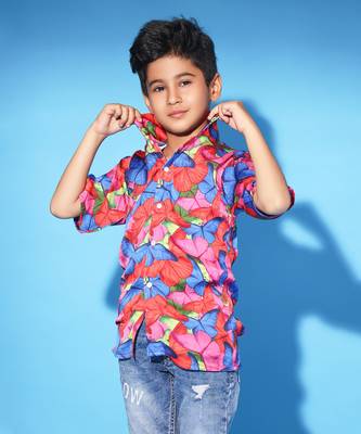 Butterfly Print Classic Shirt 2