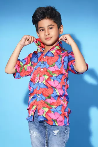 Butterfly Print Classic Shirt