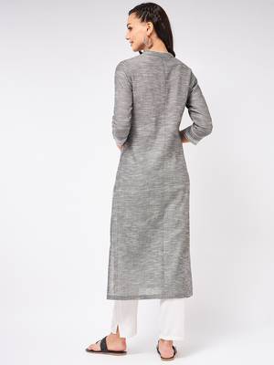 Black printed cotton kurtas-and-kurtis 3