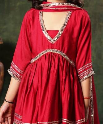 Embellished Peplum Top And  Printed Palazzo Set 5
