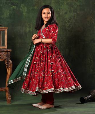 Floral Embellished Anarkali Set 2