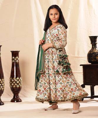 Printed Anarkali With Pant Set 2