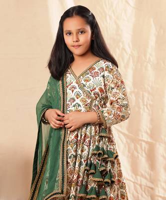Printed Anarkali With Pant Set 3