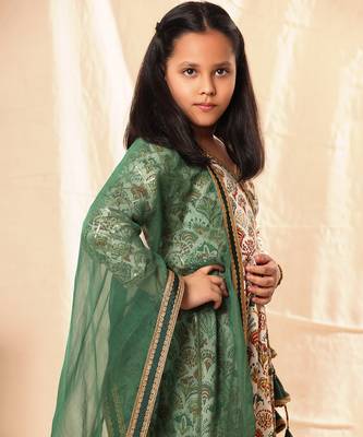 Printed Anarkali With Pant Set 5
