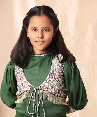Green Kurta With Dhoti Pant And Embellished Kurta 5