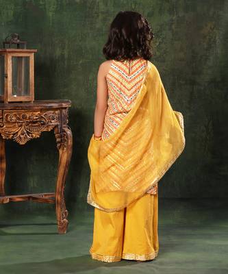 Chevron Linear Pattern  Kurta With Palazzo Set 5