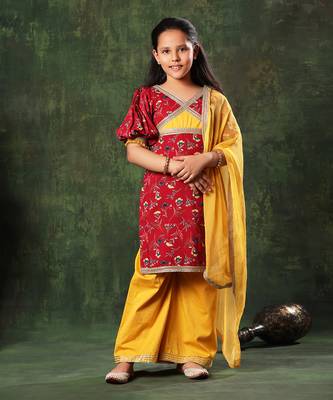 Printed Frock Suit With Pant Set 1