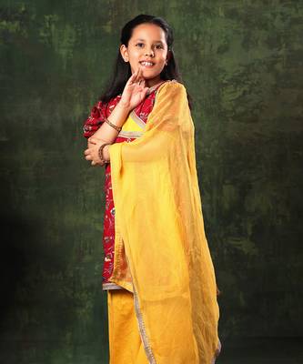 Printed Frock Suit With Pant Set 3