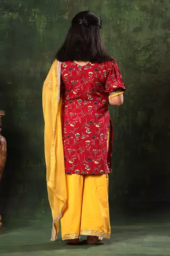 Printed Frock Suit With Pant Set