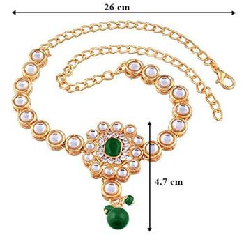 Stone & Kundan Studded Bajuband /Vanki/Armlet/Bajubandh for Women  3