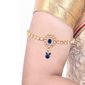 Stone & Kundan Studded Bajuband /Vanki/Armlet/Bajubandh for Women  2
