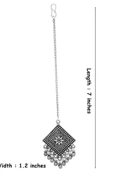 Oxidised gold Plated Navratri Maang Tikka for Women 