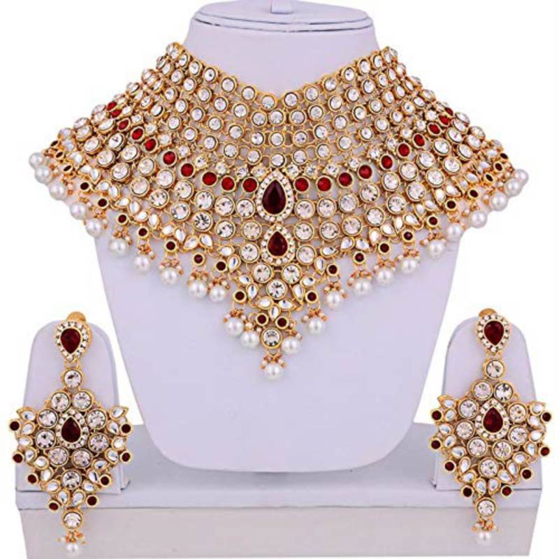 Traditional Kundan Bridal Dulhan Jewellery Set for Women 