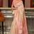 Baby Pink  Fancy  Linen Weaving Saree With Blouse