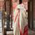 Creamy Off-white and Red Zari Border Silk Saree With Blouse