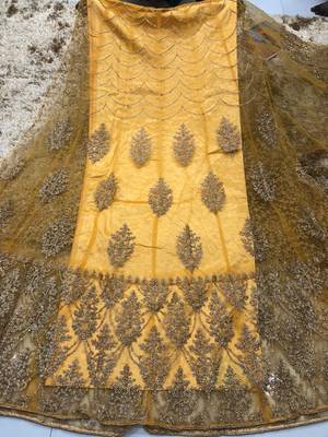 Mustard Yellow Anarkali Salwar Kameez with Dupatta 4