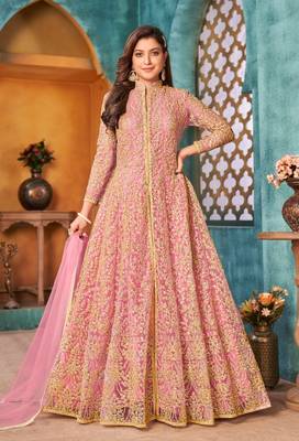 Light Pink Color Heavy Vaishnavi Net With Sequence Coding Work Salwar Suit 1