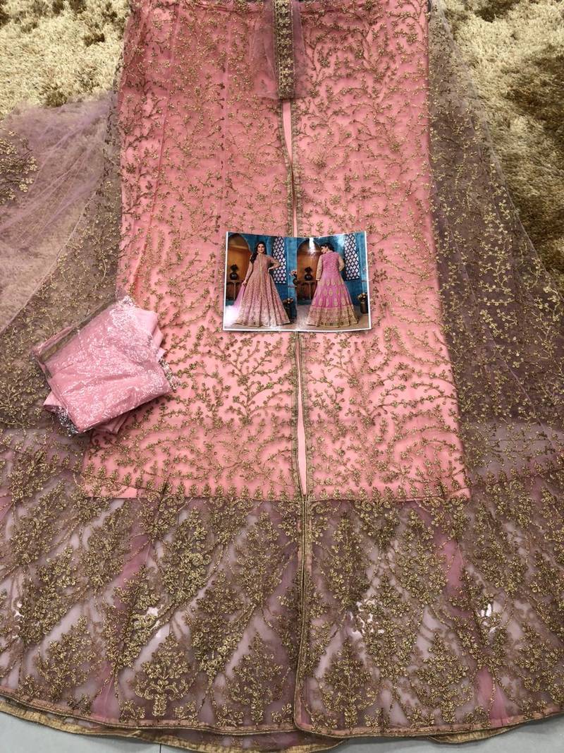 Light Pink Color Heavy Vaishnavi Net With Sequence Coding Work Salwar Suit