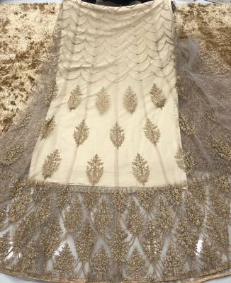 Cream Color Heavy Vaishnavi Net With Sequence Coding Work Salwar Suit 4