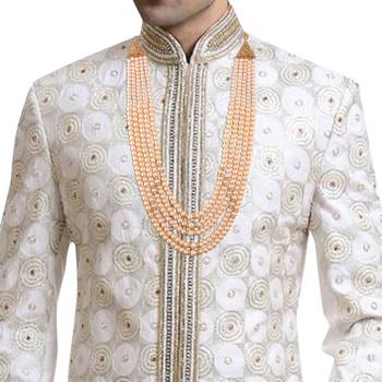 Traditional Dulha Necklace/Moti Mala for Men  2