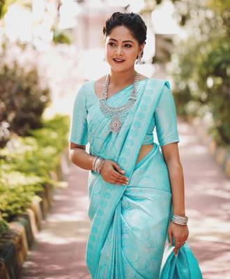 SKY BLUE WEDDING BEAUTIFUL SAREE 1