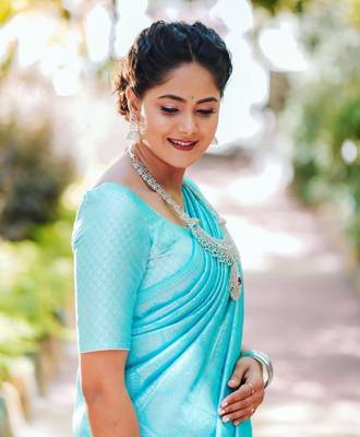 SKY BLUE WEDDING BEAUTIFUL SAREE 2