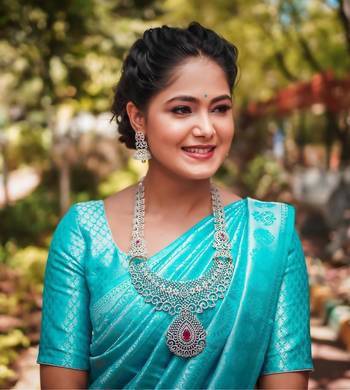 SKY BLUE WEDDING BEAUTIFUL SAREE 3