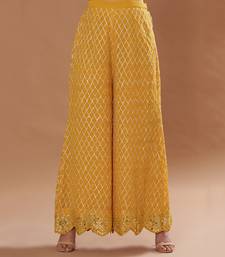 Yellow Zari Work Plus Size Kurti Suit