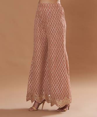 Peach Suit With Sharara And Dupatta 3