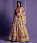 Ivory Embroidered Lehenga Set