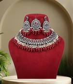 Maroon necklace-sets