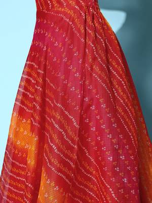Red printed rayon ethnic-kurtis 5