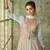 Sky-blue embroidered georgette salwar