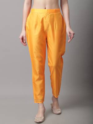 Mustard jacquard cotton silk Kurta Pant With Dupatta 3