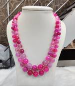 Pink onyx necklaces