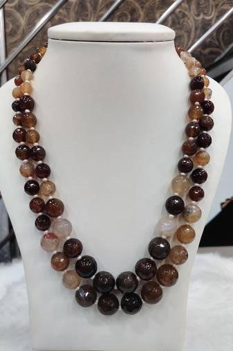 Brown onyx necklaces