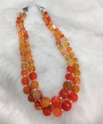 Orange onyx necklaces 2