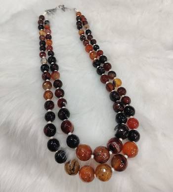 Brown onyx necklaces 2