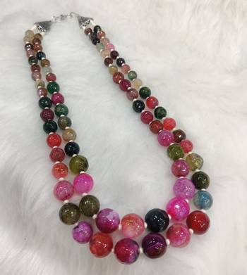 Multicolor onyx necklaces 2