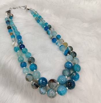 Blue onyx necklaces 2