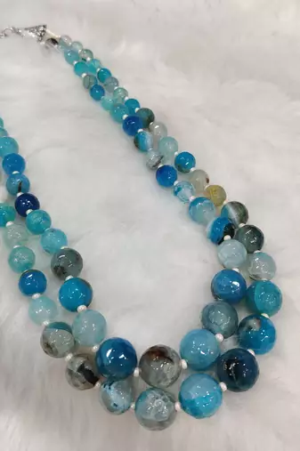 Blue onyx necklaces