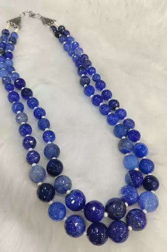 Blue onyx necklaces
