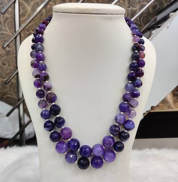 Purple onyx necklaces 1