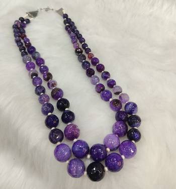 Purple onyx necklaces 2