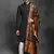 Black plain cotton sherwani