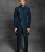 Green plain cotton indo-western-dresses