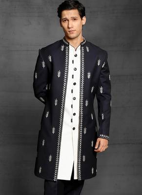 White embroidered cotton indo-western-dresses 2