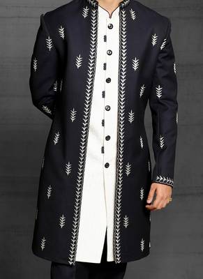 White embroidered cotton indo-western-dresses 3