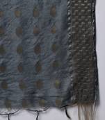 Grey embroidered cotton silk Kurta Pant With Dupatta